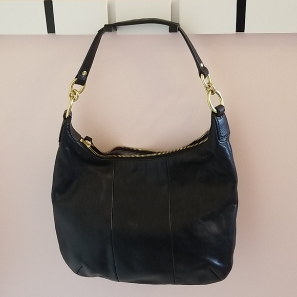 COACH black leather handbag - Picture 4 of 12